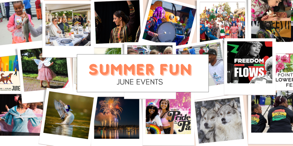 A collage of Summer fun June Events