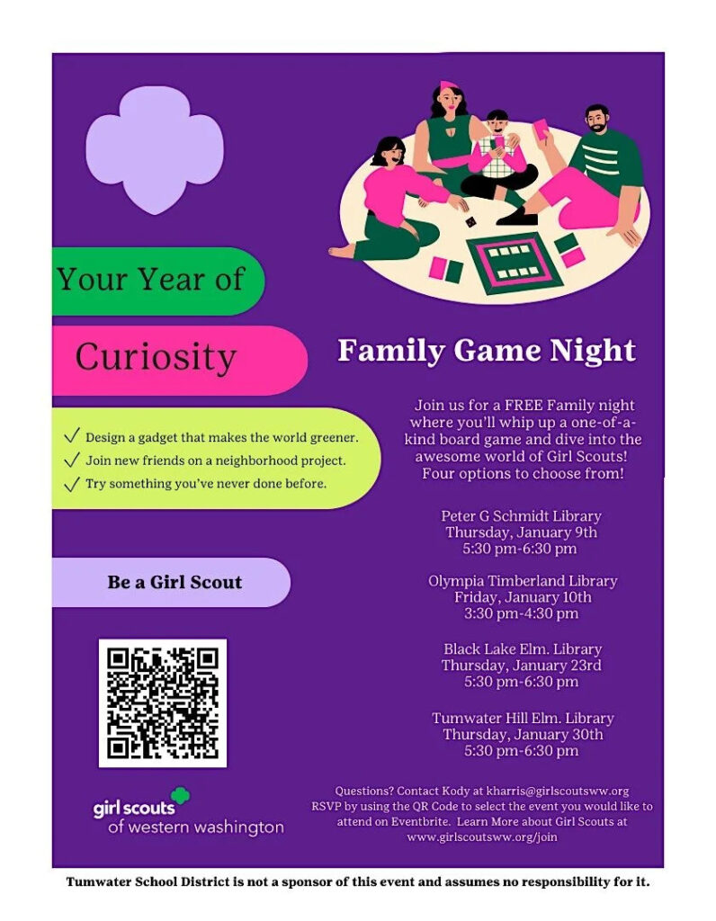 Family Game Night with Girl Scouts